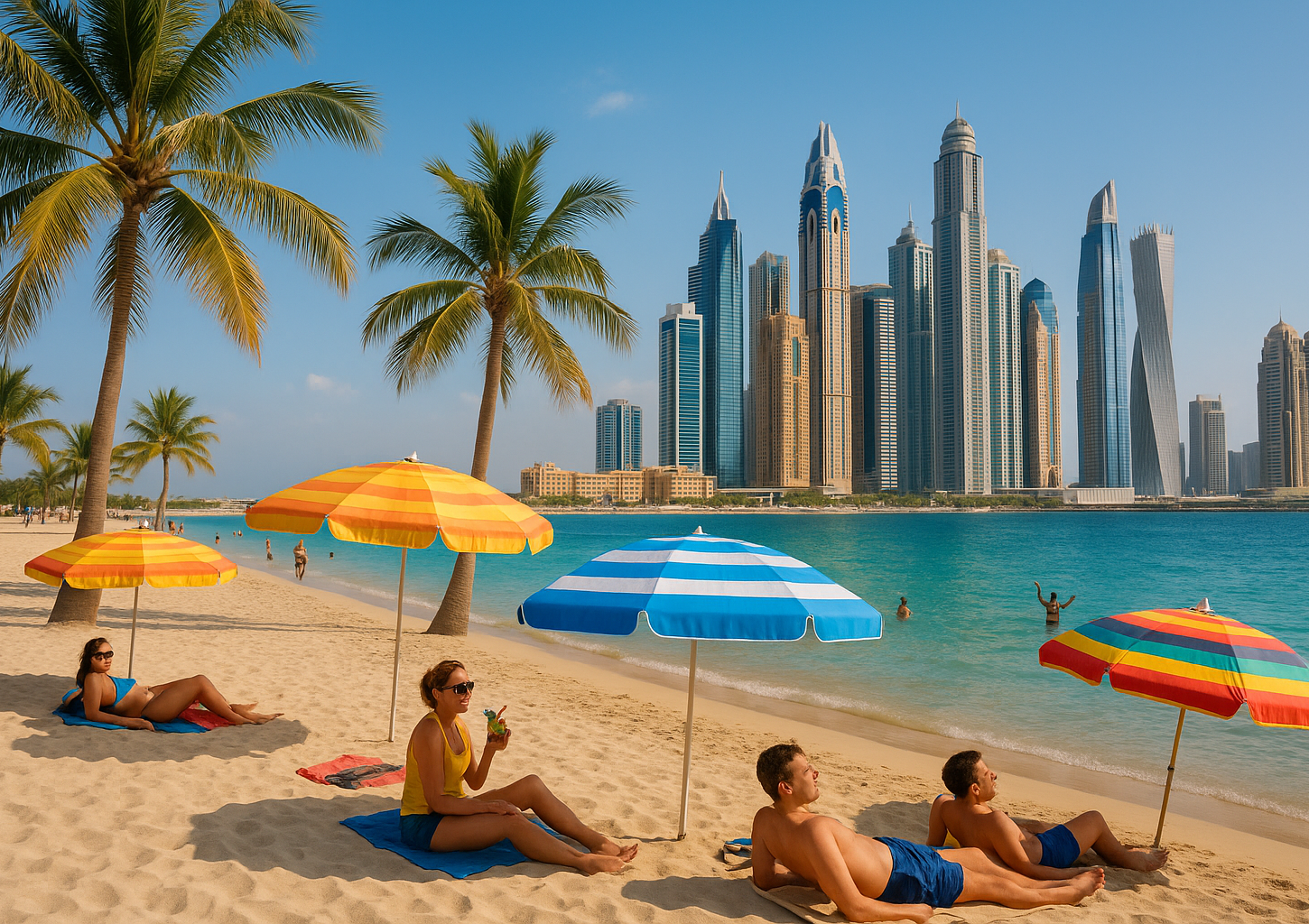 Погода в Дубае в феврале 2026 года: комфортный зимний отдых Вид на Дубай зимой, прогулка вдоль набережной