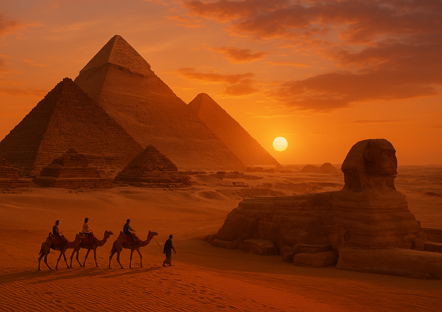 Пирамида Хеопса, вид с плато