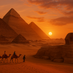 Пирамида Хеопса, вид с плато